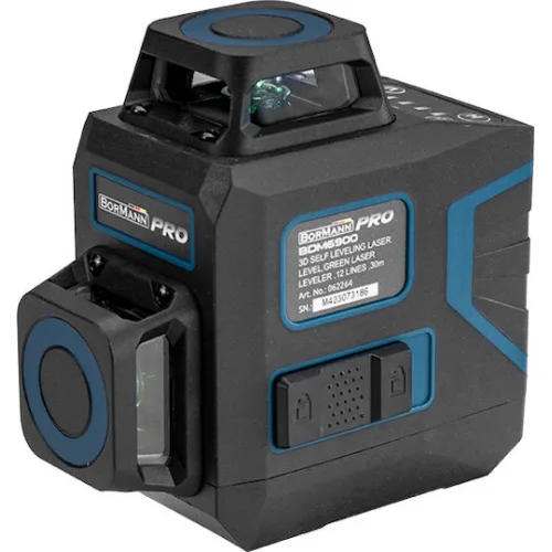 Bormann Pro BDM6900 Αυτορυθμιζόμενο Γραμμικό Αλφάδι Laser Πράσινης Δέσμης με Εύρος Εργασίας 30m