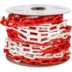 Bormann Αλυσίδα Σήμανσης από Πλαστικό σε Κόκκινο Χρώμα Μήκους 25μ.