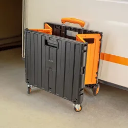 Πτυσσόμενο Καρότσι Κήπου Πλαστικό Τετράτροχο 50lt