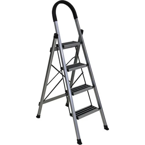 Bormann Σκάλα Αλουμινίου με 3+1 Σκαλοπάτια