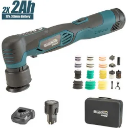 Bormann Pro BCP3850 Dual Action Αλοιφαδόρος 12V 2x2Ah με Ταχύτητα 2000-5000rpm & Ρύθμιση Στροφών