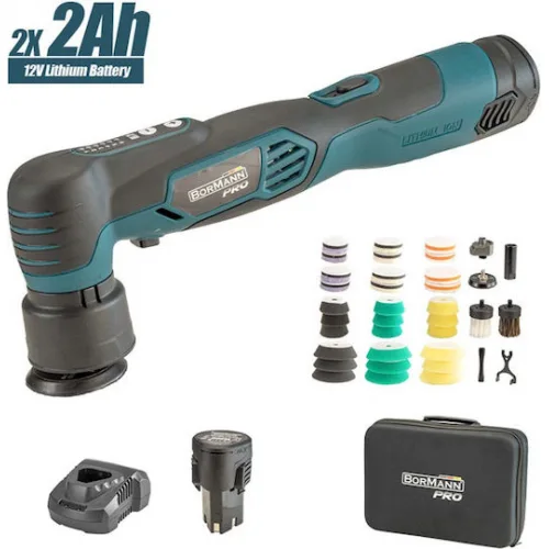 Bormann Pro BCP3850 Dual Action Αλοιφαδόρος 12V 2x2Ah με Ταχύτητα 2000-5000rpm & Ρύθμιση Στροφών