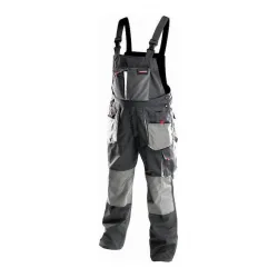 Bormann Pro Torino Φόρμα Εργασίας με Τιράντες Βαμβακερή Γκρι