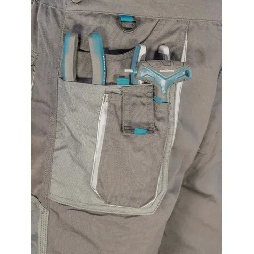 Bormann Pro Torino Φόρμα Εργασίας με Τιράντες Βαμβακερή Γκρι