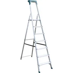 Bormann Pro BHL9015 Σκάλα Αλουμινίου με 6+1 Σκαλοπάτια 224εκ.