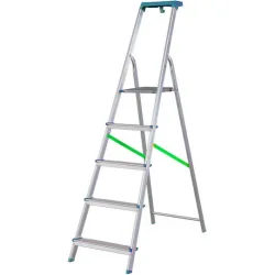 Bormann Pro BHL9015 Σκάλα Αλουμινίου με 6+1 Σκαλοπάτια 224εκ.