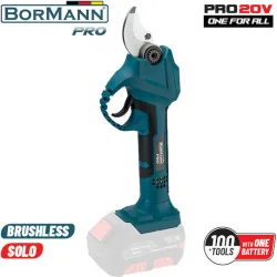 Bormann Pro Ψαλίδι Κλαδέματος Μπαταρίας 20V Solo με Μέγιστη Διάμετρο Κοπής 30mm