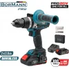 Bormann Pro BBP5140 Κρουστικό Δραπανοκατσάβιδο Μπαταρίας Brushless 20V 2x2Ah