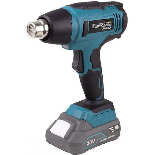 Bormann Pro BBP5250 Πιστόλι Θερμού Αέρα 20V Solo με Ρύθμιση Θερμοκρασίας εως και 550°C