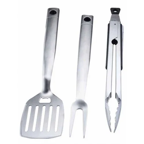 Bormann BBQ1007 Σετ Εργαλείων BBQ με Σπάτουλα, Πιρούνα και Τσιμπίδα