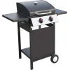 Bormann BBQ2000 Ψησταριά Υγραερίου Μαντεμένιας Σχάρας 45x45εκ. με 2 Εστίες 7.2kW