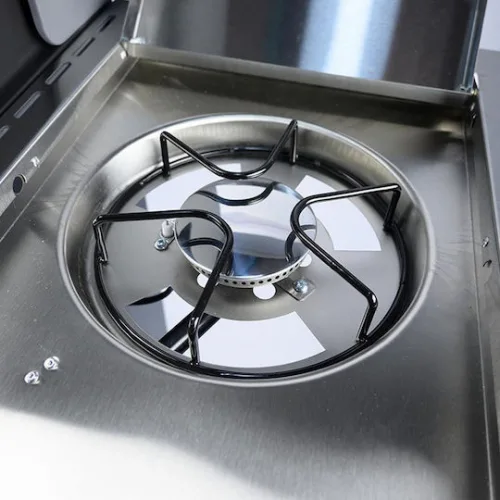 Bormann Elite BBQ5040 Ψησταριά Υγραερίου Μαντεμένιας Σχάρας 60x45εκ. με 3 Εστίες 10.8kW και Πλαϊνό Μάτι
