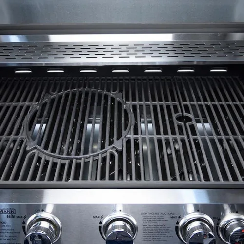 Bormann Elite BBQ5040 Ψησταριά Υγραερίου Μαντεμένιας Σχάρας 60x45εκ. με 3 Εστίες 10.8kW και Πλαϊνό Μάτι