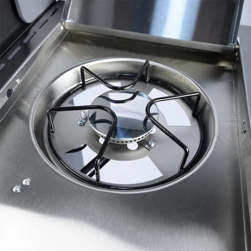 Bormann Elite BBQ5100 Ψησταριά Υγραερίου Μαντεμένιας Σχάρας 101x66εκ. με 5 Εστίες 18kW και Πλαϊνό Μάτι
