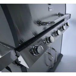 Bormann Elite BBQ5200 Prime Ψησταριά Υγραερίου Μαντεμένιας Σχάρας 97x45εκ. με 6 Εστίες 21.6kW και Πλαϊνό Μάτι