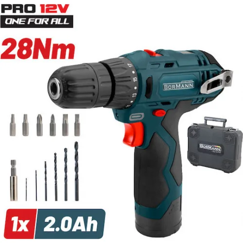 Bormann Pro BCD2010 Δραπανοκατσάβιδο Μπαταρίας 12V 1x2Ah Bormann Pro BCD2010 Δραπανοκατσάβιδο Μπαταρίας 12V 1x2Ah