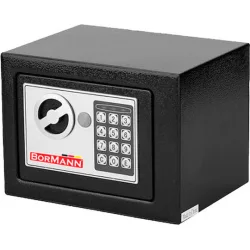 Bormann BDS2300 Χρηματοκιβώτιο Ξενοδοχείου με Ψηφιακό Κλείδωμα και Κλειδί Μ23xΠ17xΥ17cm Βάρους 3.5kg