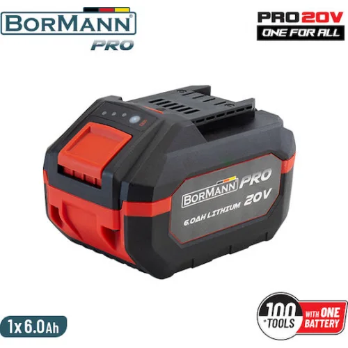 Bormann Pro Μπαταρία Εργαλείου Λιθίου 20V με Χωρητικότητα 6Ah BBP1006 Pro