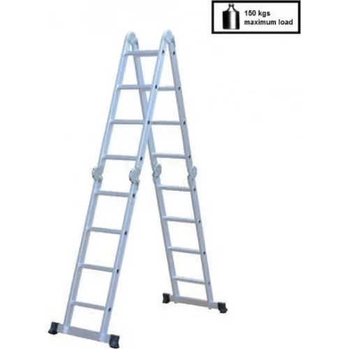 Bormann Pro BHL5040 Πολυμορφική Σκάλα Αλουμινίου 4x3 με Μέγιστο Ύψος 3.46m