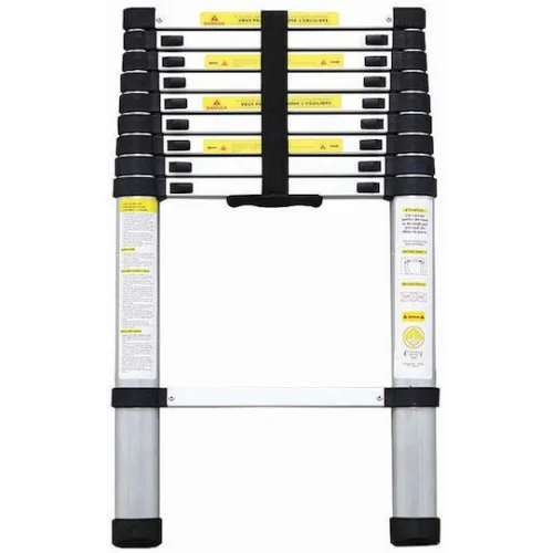 Bormann Τηλεσκοπική Σκάλα Αλουμινίου Μονή 10 Σκαλιών Μέγιστου Ύψους 3.2m BHL7010