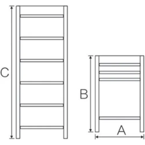 Bormann Τηλεσκοπική Σκάλα Αλουμινίου Μονή 10 Σκαλιών Μέγιστου Ύψους 3.2m BHL7010