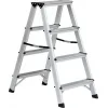 Bormann Pro BHL9035 Σκάλα Αλουμινίου με 2x4 Σκαλοπάτια