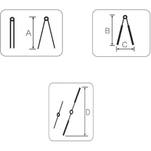 Bormann Pro BHL9080 Διπλή Σκάλα Αλουμινίου 2x4