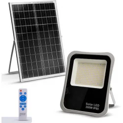 Bormann BLF2650 Ηλιακός Προβολέας LED 300W Ψυχρό Λευκό 6500K με Φωτοκύτταρο και Τηλεχειριστήριο