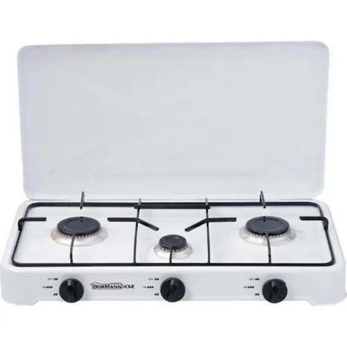 Bormann BLG5400 Επιτραπέζια Εστία Υγραερίου Τριπλή Λευκή