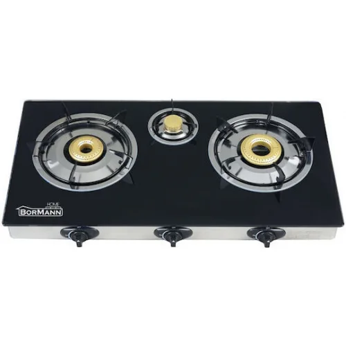 Bormann Elite BLG8500 Επιτραπέζια Εστία Υγραερίου Τριπλή Μαύρη