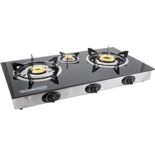 Bormann Elite BLG8500 Επιτραπέζια Εστία Υγραερίου Τριπλή Μαύρη