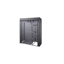 Bormann BPC1200 Υφασμάτινη Ντουλάπα με Ράφια σε Γκρι Χρώμα 105x45x170cm