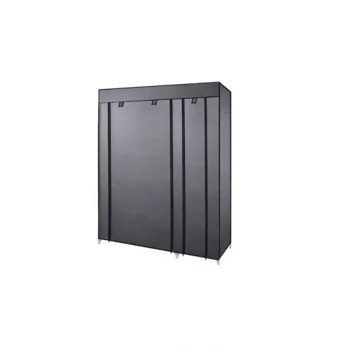 Bormann BPC1200 Υφασμάτινη Ντουλάπα με Ράφια σε Γκρι Χρώμα 105x45x170cm