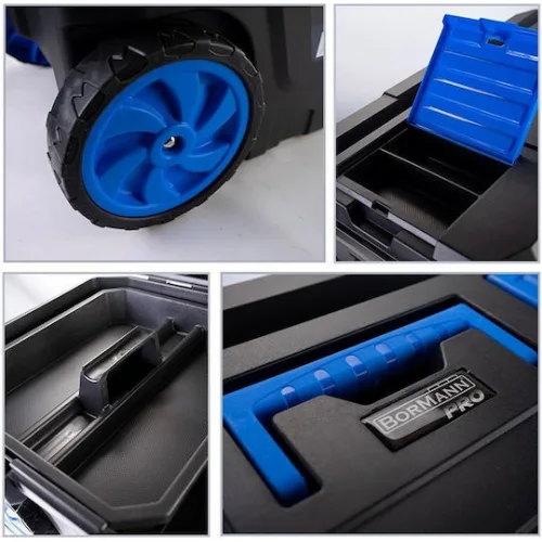 Bormann Pro Snake BTB3322 Βαλίτσα Εργαλείων Πλαστική με Ταμπακιέρα Π65xB40xΥ35cm