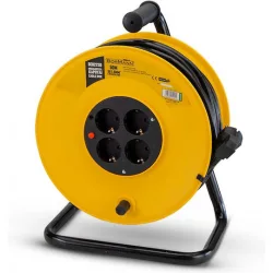 Bormann BCR2230 Μπαλαντέζα Καρούλι 4 Θέσεων με Καλώδιο 50m Διατομή 3 x 1.5mm² και Γείωση