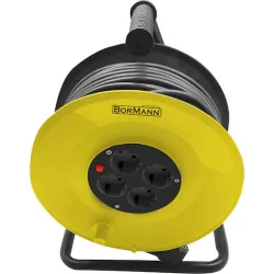 Bormann BCR2230 Μπαλαντέζα Καρούλι 4 Θέσεων με Καλώδιο 50m Διατομή 3 x 1.5mm² και Γείωση
