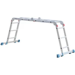 Bormann Pro BHL5050 Πολυμορφική Σκάλα Αλουμινίου 4x4 με Μέγιστο Ύψος 4.7m