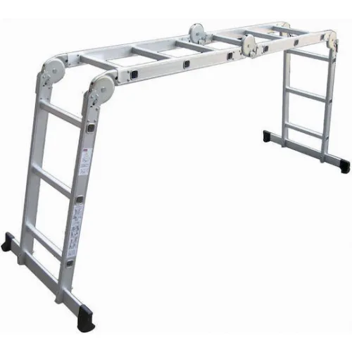 Bormann Pro BHL5050 Πολυμορφική Σκάλα Αλουμινίου 4x4 με Μέγιστο Ύψος 4.7m