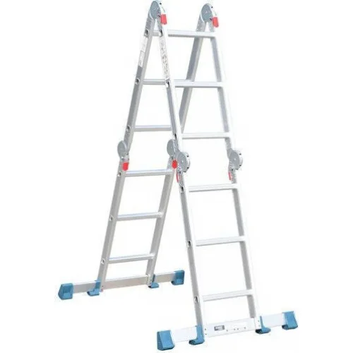 Bormann Pro BHL5050 Πολυμορφική Σκάλα Αλουμινίου 4x4 με Μέγιστο Ύψος 4.7m