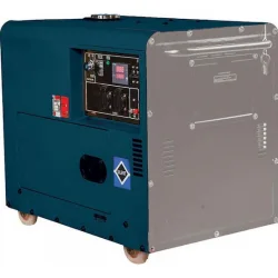 Bormann Pro BGB9600 Τριφασική Αθόρυβη Γεννήτρια Πετρελαίου Τετράχρονη με Μίζα και Μέγιστη Ισχύ 7.5kVA