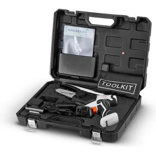 Nakayama EC1500 Κλαδευτικό Αλυσοπρίονο Μπαταρίας 1x2Ah Brushless 16.8V 0.88kg με Λάμα Carving 13cm