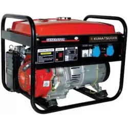 Kumatsugen GB6500M Γεννήτρια Βενζίνης Τετράχρονη με Μίζα, Ρόδες και Μέγιστη Ισχύ 7.5kVA