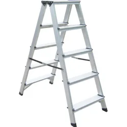 Bormann Pro BHL9040 Σκάλα Αλουμινίου με 2x5 Σκαλοπάτια