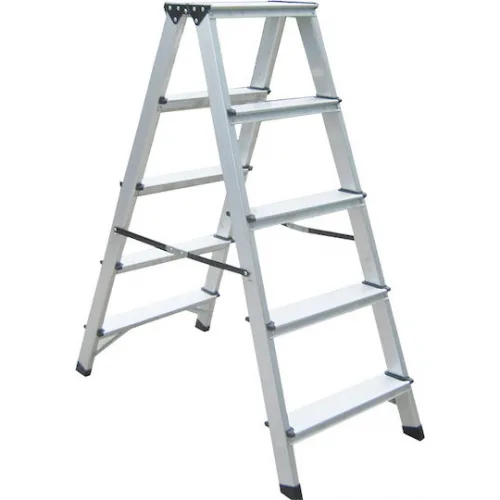 Bormann Pro BHL9040 Σκάλα Αλουμινίου με 2x5 Σκαλοπάτια