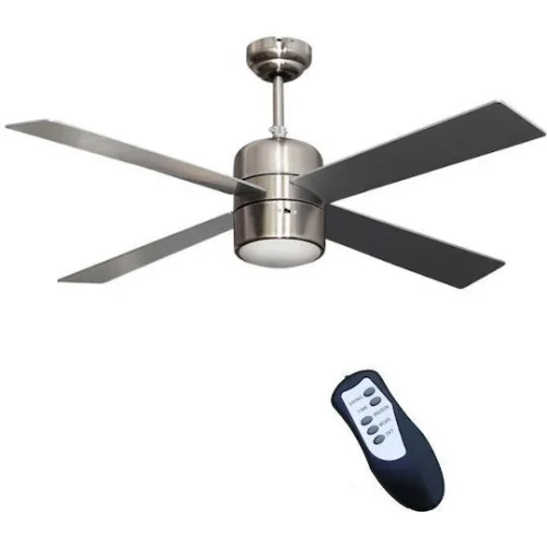 Bormann Elite BFN6110 Ανεμιστήρας Οροφής 120cm με Φως και Τηλεχειριστήριο Ασημί