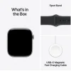 Apple Watch Series 11 Aluminium 46mm Αδιάβροχο με Παλμογράφο (Grey Aluminium Case with Black Sport Band - M/L)