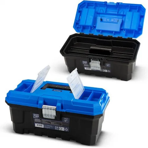 Bormann Pro BTB3310 Εργαλειοθήκη Χειρός Πλαστική με Ταμπακιέρα Π41.5xB22.3xΥ19.3cm Bormann Pro BTB3310 Εργαλειοθήκη Χειρός Πλαστική με Ταμπακιέρα Π41.5xB22.3xΥ19.3cm