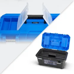 Bormann Pro BTB3312 Εργαλειοθήκη Χειρός Πλαστική με Ταμπακιέρα Π48.5xB28.5xΥ24cm