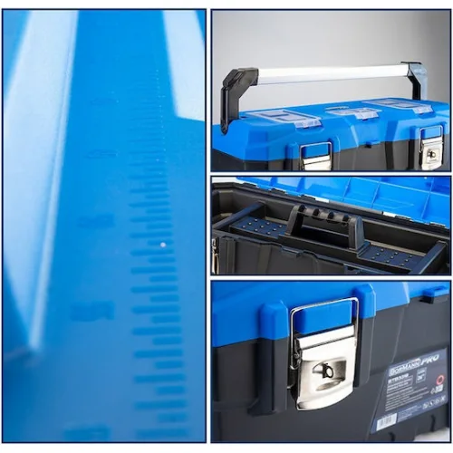 Bormann Pro Εργαλειοθήκη Χειρός Πλαστική με Ταμπακιέρα Π67.6xB31.4xΥ30cm