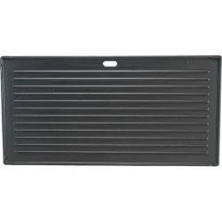 Bormann BBQ1200 Πλάκα Ψησίματος Διπλής Όψης με Μαντεμένια Λεία & Ραβδωτή Επιφάνεια 44x22.5εκ.